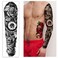 Extra Large waterproof Temporary Tattoos 8 Sheets Full Arm Fake Tattoos and 8 Sheets Half Arm Tattoo Stickers for Men and Women 2283X71