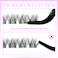 VEYESBEAUTYLash Clusters Individual Eyelash Extensions Thin  Invisible Band DIY False Eyelashes for Selfapplication Newbies FiveSecond Series Wispy Lash Tray LuxeBold 816mm Mixed Length