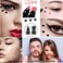 Go Ho 2 PCS Waterproof Liquid Eyeliner StampsBlackRed Eyeliner Heart Stamp Eyeliner for Harley Costume MakeupDoubleside Longlasting Winged Eyeliner StampSmudgeProof Eye Liner