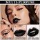 Black Matte Liquid Lipstick3 in 1 Black Lip Liner and Lipstick SetMatte Lip Gloss Long Lasting Moisturizing Velvet Lipgloss Make Up Gift Set Cosplay Goth Halloween Special Effects Makeup Kit
