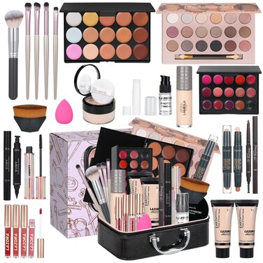 All in One Makeup Kit Makeup Kit for Women Full Kit Makeup Set Multipurpose Bundle Holiday Gift Box Essential Starter Bundle Include Full Makeup Kit for Women Box3
