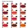 DCBEAUTIFUL12Pcs Lot Set 12 Colors Lip Liner Pencil Waterproof Nonmarking Matt Velvet Lipstick Pen Professional Long Lasting Lipliner Set with Sharpener