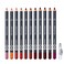 DCBEAUTIFUL12Pcs Lot Set 12 Colors Lip Liner Pencil Waterproof Nonmarking Matt Velvet Lipstick Pen Professional Long Lasting Lipliner Set with Sharpener