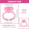 Glue Rings for Eyelash Extensions Glue Rings Pretty memory 100PCS Smart Lash Rings Blooming Eyelash Glue Holder Volume Fanning Cup for Lash Extension Supplies Pink