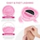 Glue Rings for Eyelash Extensions Glue Rings Pretty memory 100PCS Smart Lash Rings Blooming Eyelash Glue Holder Volume Fanning Cup for Lash Extension Supplies Pink