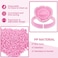 Glue Rings for Eyelash Extensions Glue Rings Pretty memory 100PCS Smart Lash Rings Blooming Eyelash Glue Holder Volume Fanning Cup for Lash Extension Supplies Pink