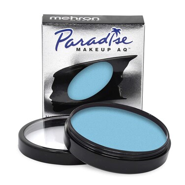 Mehron Makeup Paradise Makeup AQ Face  Body Paint  Pro Size  Face  Body Painting Special FX Cosplay  Water Activated Face Paint  Body Paint 14 oz 40 g Light Blue