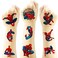 40 Sheets SpiderMan Temporary Tattoos Birthday Themed Party Supplies Decoration Favors Cartoon Cute Sticker for Kids Boys Home Activity Class Prizes Carnival Christmas Rewards