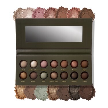 LAURA GELLER NEW YORK The Delectables Earthy Essentials Baked Eyeshadow Palette  14 Pigmented Eyeshadows Blendable Natural Look