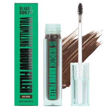 BABE ORIGINALVolumizing Eyebrow Filler For Thicker Brows  Tinted Brow Gel with Peptides  Biotin Smudge Resistant Brow Mascara