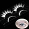 Halloween White False Lashes Extension Tools Japanese Anime Cosplay Natural Makeup Looking Masquerade Party Eye Lashes 01A