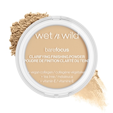 wet n wildBare Focus Clarifying Finishing Powder  Matte  Pressed Setting Powder LightMedium
