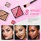 Color Nymph Starter Makeup Kit for Tweens Girls Train Case for Women Full Kit with Eye Shadow Lipstick Blush Brushes Lipgloss Mascara Brow Wax and Mirror Pink Full Starter Cosmetics Set