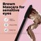 Hypoallergenic Brown Mascara for Sensitive Eyes  SmudgeProof Sweatproof Lengthening Mascara with Intense Volume  Vegan Allergy Friendly Mascaras
