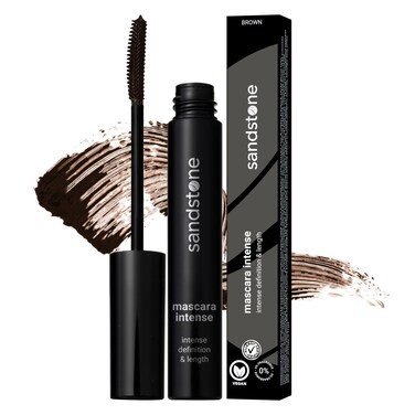 Hypoallergenic Brown Mascara for Sensitive Eyes  SmudgeProof Sweatproof Lengthening Mascara with Intense Volume  Vegan Allergy Friendly Mascaras