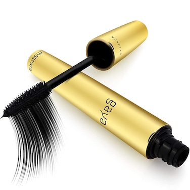 Vegan Black Mascara for Sensitive Eyes Natural Hypoallergenic mascara Buildable Lengthening and Volumizing for Natural Looking Cruelty Free Ophthalmologist Tested By Gaya cosmetics