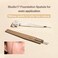 Foundation Spatula Made of Stainless Steel  Professional Makeup Spatula for Even Application of Foundation  Double Edged Spatula for Small Area of Face  Pouch Included for Clean Storage