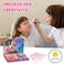 Barbie  Townley Girl 35Well Eyeshadow Palette Shimmery and Opaque Colors Pigmented Blendable 8 Application Brushes NonToxic 8 Perfect for Parties Sleepovers  Makeovers