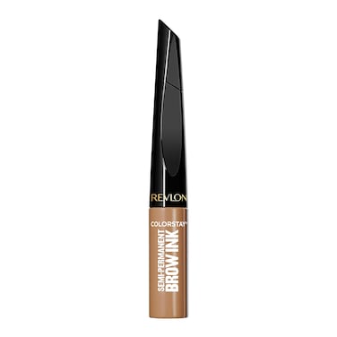 Revlon ColorStay 5in1 SemiPermanent Brow Ink with Spoolie Brush Waterproof Transferproof Smudgeproof Easy to Remove Eyebrow Makeup 350 Blonde Ink 009 fl oz