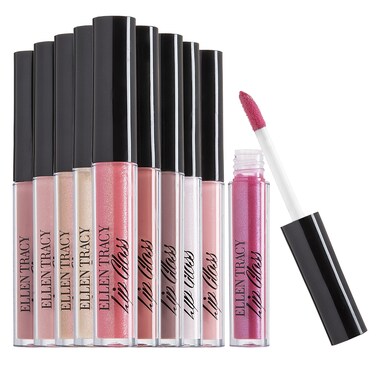 Enchante Ellen Tracy 10 Pc Lip Gloss Collection Shimmery Lip Glosses for Women and Girls Long Lasting Lip Gloss Set with Rich Varied Colors Great Holiday and Birthday Gift