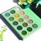 AfflanoGreen Eyeshadow Palette Green Glitter Eyeshadow Highly Pigmented Forest Emerald Green Christmas Makeup Palettes Yellow Lime Grass Grinch Green Makeup Eye Shadow Pallet 15 Color