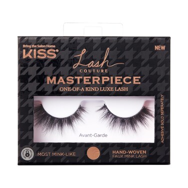 KISS Lash Couture Masterpiece Fake Eyelashes Style 03 AvantGarde OneofaKind Luxe Lash Hand Woven Faux Mink Synthetic False Eyelashes 1 Pair