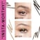 wet n wild Ultimate Eyebrow Retractable Definer Pencil Medium Brown DualSided Brow Brush Fine Tip Shapes Defines Fills Brow Makeup