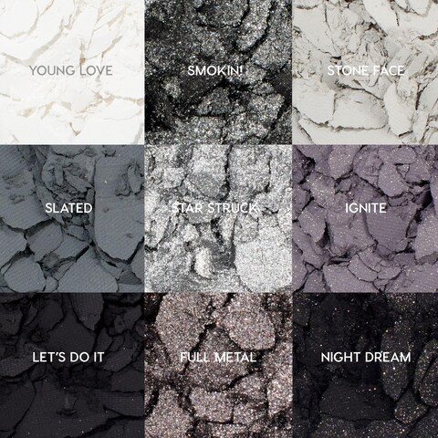 ColourPop Blowin Smoke Eyeshadow Palette  Silver Eyeshadow and Smokey Eye Eyeshadow Palette with Metallic and Matte Finishes  HighPigment Eye Makeup with a LongWearing Formula 03 oz