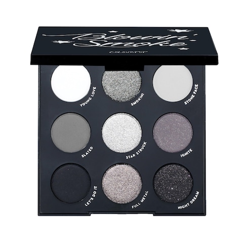 ColourPop Blowin Smoke Eyeshadow Palette  Silver Eyeshadow and Smokey Eye Eyeshadow Palette with Metallic and Matte Finishes  HighPigment Eye Makeup with a LongWearing Formula 03 oz