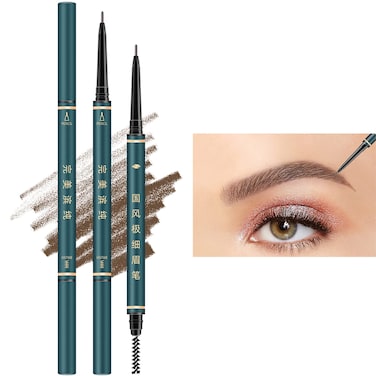 Eyebrow Pencil3 PCS Waterproof Professional Makeup Micro Brow PencilBrow Kit with Eyebrow Brush and RazorUltraFine Mechanical Pencil