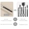 Black Washable Metal Mascara Iron Wand Mascara Bristleless Metal Mascara BrushWaterproof Long Lasting Lash Extensions Mascara
