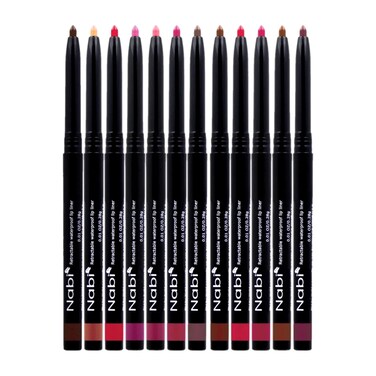 Beauty Spot 12 Colors Retractable Waterproof Lip Liner Set Roll It Up Auto Lip Pencil Long Lasting Fade Resistant
