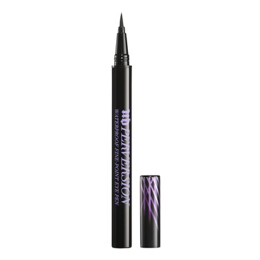 URBAN DECAYPerversion Waterproof Black Liquid Eyeliner SmudgeProof SweatProof TransferResistant FinePoint Eye Pen Flexible Brush Tip SemiMatte Black Vegan Crueltyfree  0018 fl oz