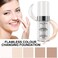 2PCS TLM Flawless Colour Changing Warm Skin Tone Foundation Naturally Blends Moisturizing foundation makeup Long Lasting Waterproof Lightweight Liquid Foundation SPF 15 for Face Makeup