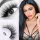 Veleasha Lashes 100 Real Mink Lashes 3D Luxurious False Eyelashes Handmade Natural Long Cross False Lashes Wispy for Makeup 1 Pair Pack NoA11