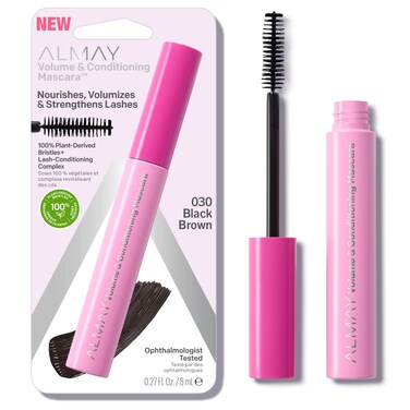 Almay Volume  Conditioning Mascara Hydrating All Day Wear 30 Black Brown 027 fl oz