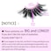 MIKIWI 25mm Lashes Dramatic 6D Faux Mink Lashes Fluffy Volume Eyelashes Thick Crossed Lashes Long Faux 25mm Mink Lashes 6D405