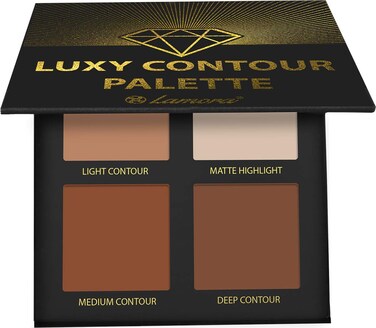 Contour Palette Powder Contour Kit  Contouring Makeup Palette With Mirror  4 Highly Pigmented Matte Colors For Contouring And Highlighting  Vegan Cruelty Free And Hypoallergenic