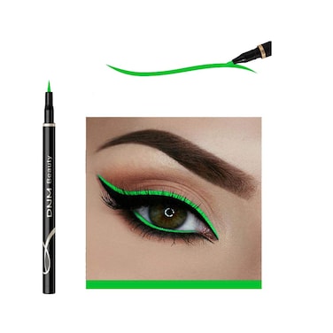 DNMCat Eye Makeup Waterproof Neon Colorful Liquid Eyeliner Pen Make Up Comestics Longlasting Black Eye Liner Pencil Makeup Tools green