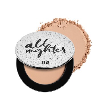URBAN DECAYAll Nighter Waterproof Setting Powder Matte Finish Universal Translucent Pressed Powder Mattifies Shine  Oil SweatProof Blurs Pores Smooths Skin Vegan Crueltyfree  026 oz
