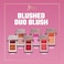 Juvias Place Blushed Duo Blush Volume4  Two Tone Pigmented Buildable Pressed Mineral Powder  Rosy Natural Cheeks Matte Fresh Finish for All Skin Color