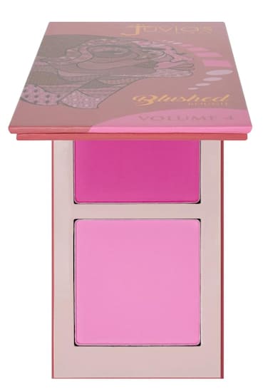 Juvias Place Blushed Duo Blush Volume4  Two Tone Pigmented Buildable Pressed Mineral Powder  Rosy Natural Cheeks Matte Fresh Finish for All Skin Color
