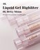 Glint Liquid Gel Highlighter Dewy Moon 01oz  MultiUse Face  Body Gloss for Smooth Glow LongLasting Illuminator Balm for Healthy Radiance Korean Makeup Eyes Cheeks Nose Lips
