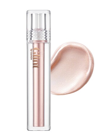 Glint Liquid Gel Highlighter Dewy Moon 01oz  MultiUse Face  Body Gloss for Smooth Glow LongLasting Illuminator Balm for Healthy Radiance Korean Makeup Eyes Cheeks Nose Lips