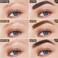 FOCALLUREFLUFFMAX TINTED Liquid Eyebrow Pen Eyebrow Microblading Pen with a MicroFork Tip Applicator LongLasting SmudgeProof Creates Natural Looking Brows DEEP BROWN