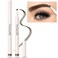 FOCALLUREFLUFFMAX TINTED Liquid Eyebrow Pen Eyebrow Microblading Pen with a MicroFork Tip Applicator LongLasting SmudgeProof Creates Natural Looking Brows DEEP BROWN