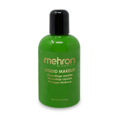 Mehron Makeup Liquid Makeup  Face Paint and Body Paint Perfect for Halloween Cosplay I Air Brush Compatible Body Paint 45 oz 133 ml GREEN