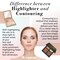 Highlighter Palette Highlighter Makeup Iluminador  Glow Bronzer Powder Makeup Highlighter Kit With Mirror  4 Highly Pigmented Face Highlighter Shimmer Colors  Vegan Cruelty Free  Hypoallergenic