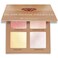 Highlighter Palette Highlighter Makeup Iluminador  Glow Bronzer Powder Makeup Highlighter Kit With Mirror  4 Highly Pigmented Face Highlighter Shimmer Colors  Vegan Cruelty Free  Hypoallergenic