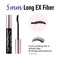 Heroine Makeby KISSME Volumizing Eyemakeup Mascara with Waterproof Black Curvy Brush Defining Fiber Longlasting False Eyelash Effect Made in Japan